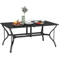 Mesa de Jardín de Acero Galvanizado 150x90x73 Cm