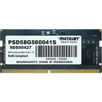 Patriot PSD58G560041S Memoria RAM DDR5 de 8GB 5600MHz