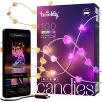 Luces LED Twinkly RGB en Forma de Corazón con Cable Transparente USB-C