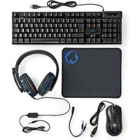Pack de Juego 5 en 1 con Teclado, Ratón y Auriculares
