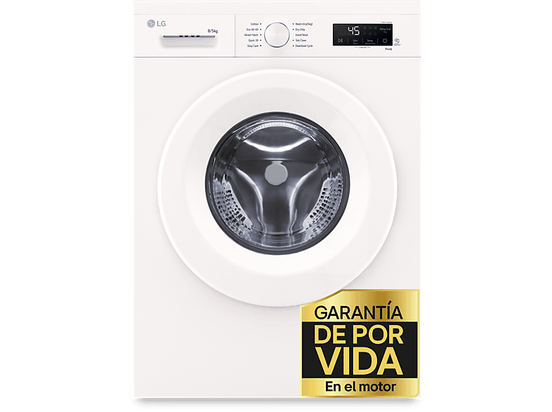 Lavadora secadora LG W4X1085NWH 8kg/5kg