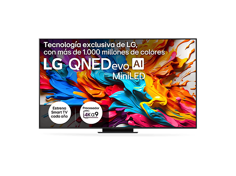 TV QNED MiniLED LG 86" UHD 4K con Procesador α9 AI Gen8 Smart TV