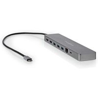 Concentrador USB-C 10 en 1 con RJ45, 3 USB-A, 3.5mm, 2 USB-C, 2 HDMI