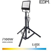 Foco Proyector LED 100W 6400K con Trípode