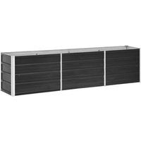 Arriate de Acero Galvanizado 240x40x45 Cm
