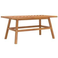 Mesa de Centro de Madera Maciza de Acacia 100x50x45 cm