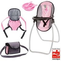 Silla Alta Bayer Design Gris/Rosa Kit 9 en 1