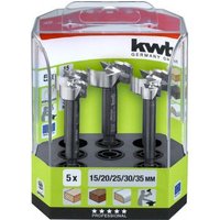 Juego de 5 Brocas de Bisagra Speed Akku-top Kwb