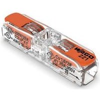 Conector Rápido de 2 Vías para Conductores de Cobre Ø6mm²