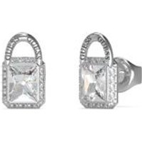 Guess Pendientes Mujer Shiny Padlock Acero Plateado