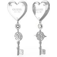 Guess Pendientes "All You Need Is Love" Acero Plateado