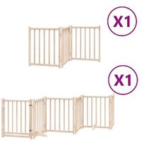 Puerta para Perros Plegable 9 Paneles Vidaxl