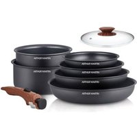 Batería de Cocina de Aluminio de 8 Piezas