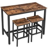 Mesa de barra con 2 taburetes