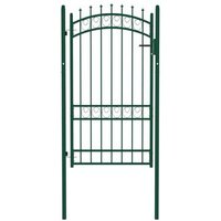 Puerta De Valla De Acero Vidaxl 100x175 Cm