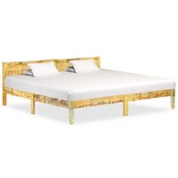 Estructura de Cama Rogal 200x200 Cm Madera Maciza Reciclada