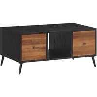 Mesa de centro de teca reciclada Maciza 90x50x41 cm
