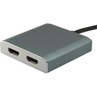 Adaptador USB Tipo-C a 2 HDMI Hembra Equip
