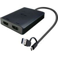 Adaptador de Video Dual I-tec USB-A/USB-C 4K/60 Hz HDMI