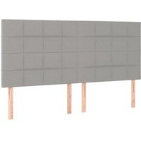 Cabeceros de Tela 4 Unidades Vidaxl 100x5x78/88 cm