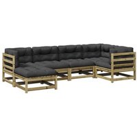 Juego de Sofás de Jardín 6 Piezas Vidaxl