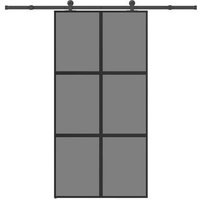Set Herrajes Puerta Corredera Vidrio Templado Aluminio Vidaxl