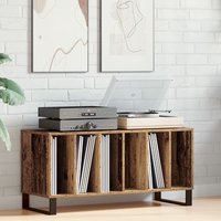 Armario de Discos Roble Artesano 100x38x48 Cm