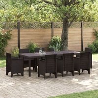 Mesa de Jardín de Rattan Sintético 250x100x73 Cm