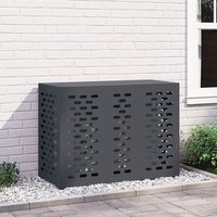 Funda Antracita para Aire Acondicionado 110x50x80 cm Acero V9944