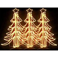Figura Árbol de Navidad Plegable Vidaxl 3 Piezas