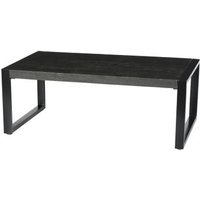 Mesa de Centro Rectangular 110x60 cm Madera de Mango y Metal
