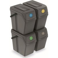 Set de 4 Cubos de Basura Keden Sortibox 25L Set de 4 Cubos de Basura Keden Sortibox 25L
