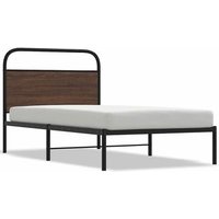 Cama Individual Estructura de Cama sin Colchón 90x190 cm Madera Roble CFW60520