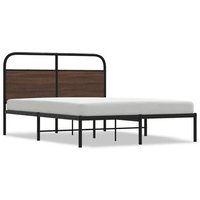 Estructura de Cama Sin Colchón 140x200 cm Madera Roble