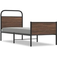 Cama Individual 80x200 cm Madera Roble CFW78025