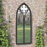 Espejo Decorativo de Jardín Negro 100x45 cm