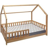 Cama Infantil Cabaña Bosco 90x190cm con Colchón Serenia