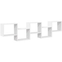 Estante Cubo De Pared 5 Compartimentos Madera Vidaxl