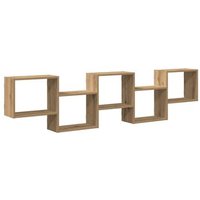 Estante de Pared  5 Compartimentos Roble Estante de Pared  5 Compartimentos Roble