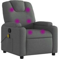 Sillón de Masaje y Reclinable Gris Oscuro