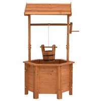 Maceta Pozo Madera Abeto 40x40x84 Cm