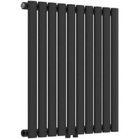 Radiador de Panel Monocapa Tubular Acero Negro 60x60 Cm