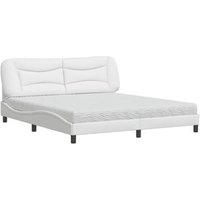 Cama con Colchón Cuero Sintético 180x200 cm Vidaxl