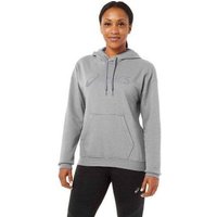 Sudadera Asics Logo Grande Gris Mujer