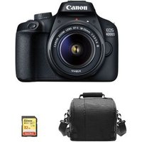 Canon EOS 4000D Kit EF-S 18-55mm f/3.5-5.6 III con SD 32GB y Bolso