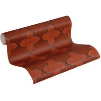 Papel Pintado Livingwalls As-374212 Motivo Azulejo Rojo