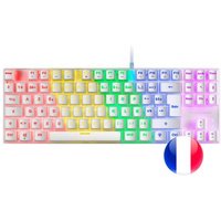 Teclado Mecánico Mars Gaming MK80 FRGB, Switch Rojo, Francés