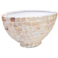 Macetero de Madera y Madreperla