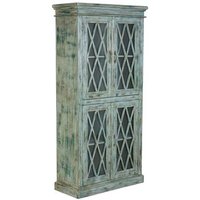 Vitrina de Madera y Cristal con 2 Puertas