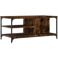 Mesa de Centro Madera Contrachapada Roble Ahumado 100x50x45 cm